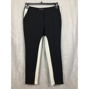 Sachin + Babi Black W/White Straight Leg Pants US 2